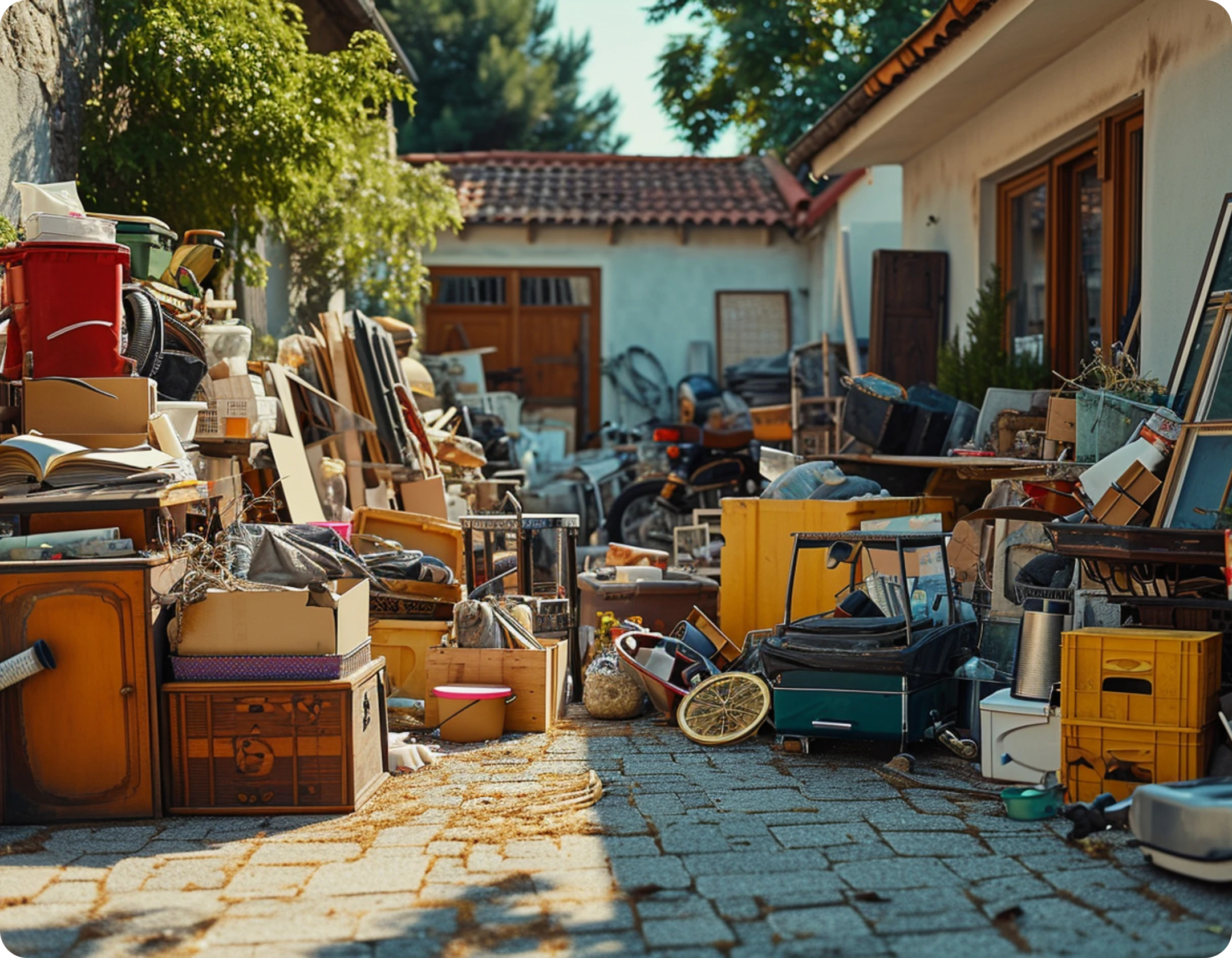 Items we don't take, example yard with hazardous materials